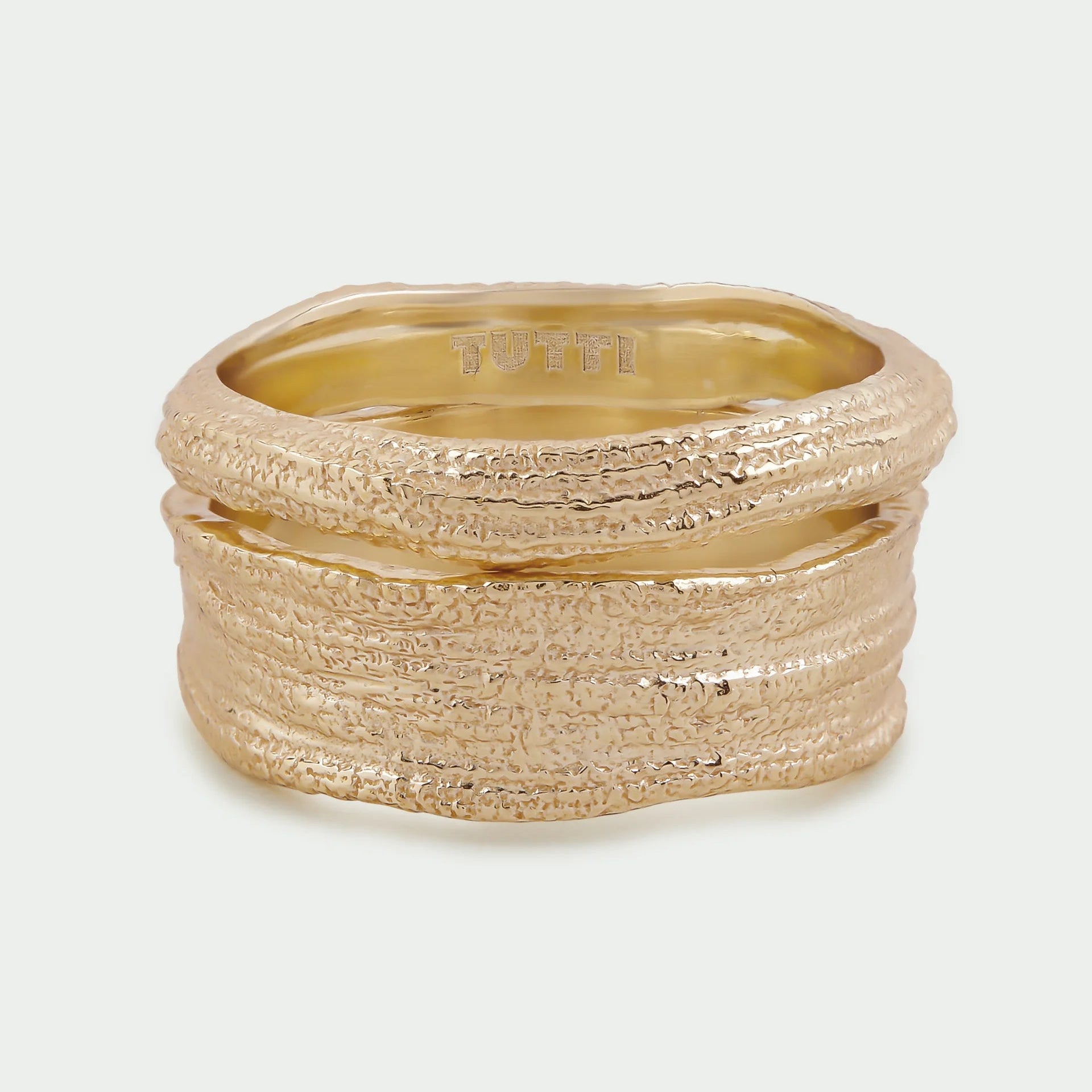 Contour Ring Set - Gold | Annie Mo's4