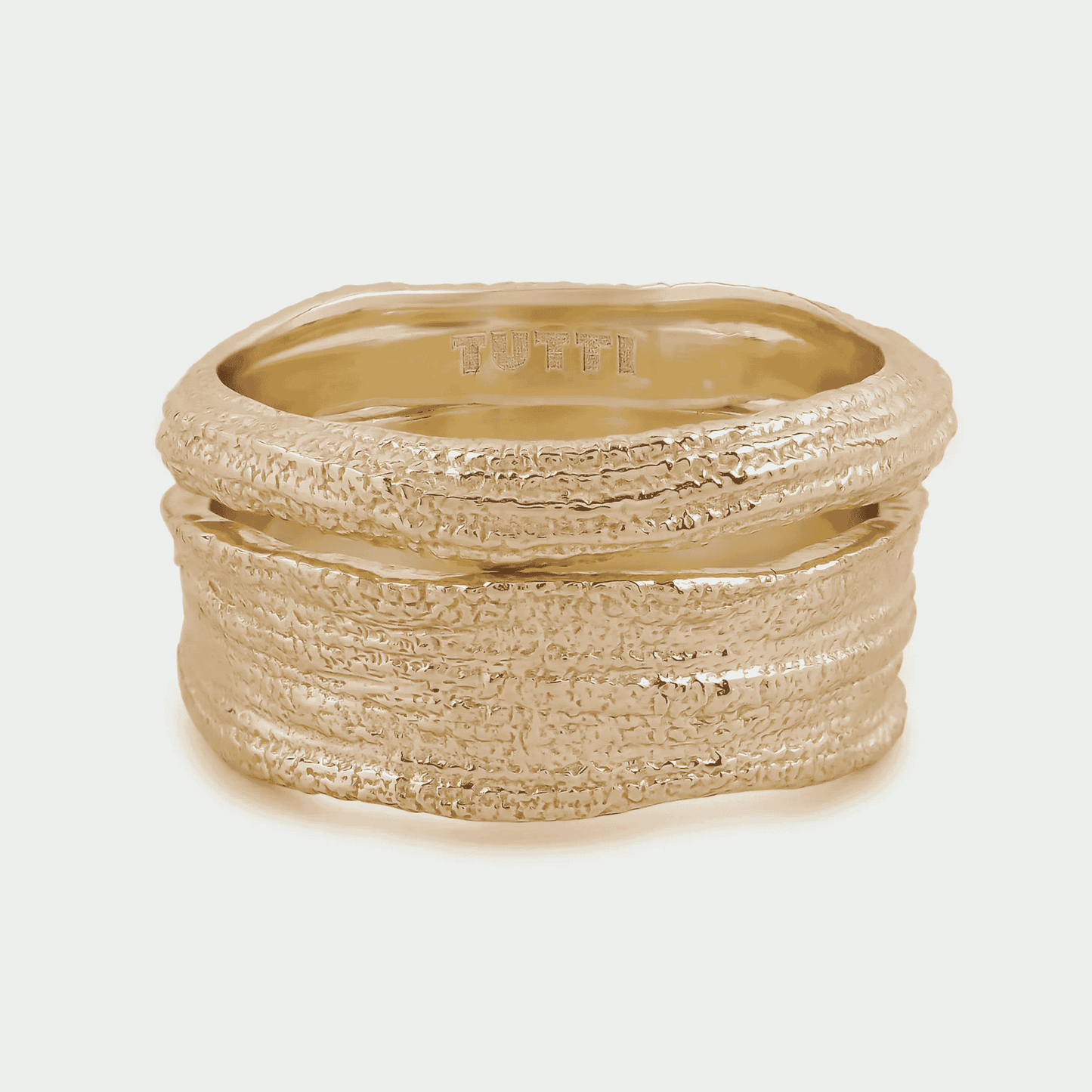 Contour Ring Set - Gold-D