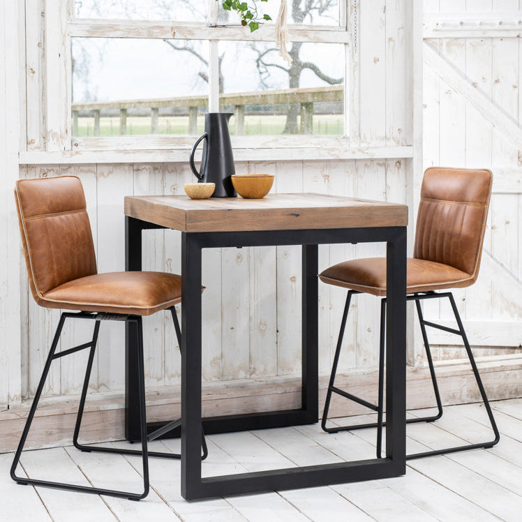 Cooper Tan PU Leather Counter Dining Bar Stool (Pair)