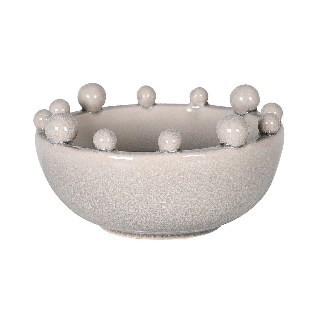 Cream Mini Glazed Trinket Bobble Bowl 15cm | Annie Mo's