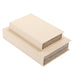 Cream Set of Two Book Boxes 33cm | Annie Mo's B