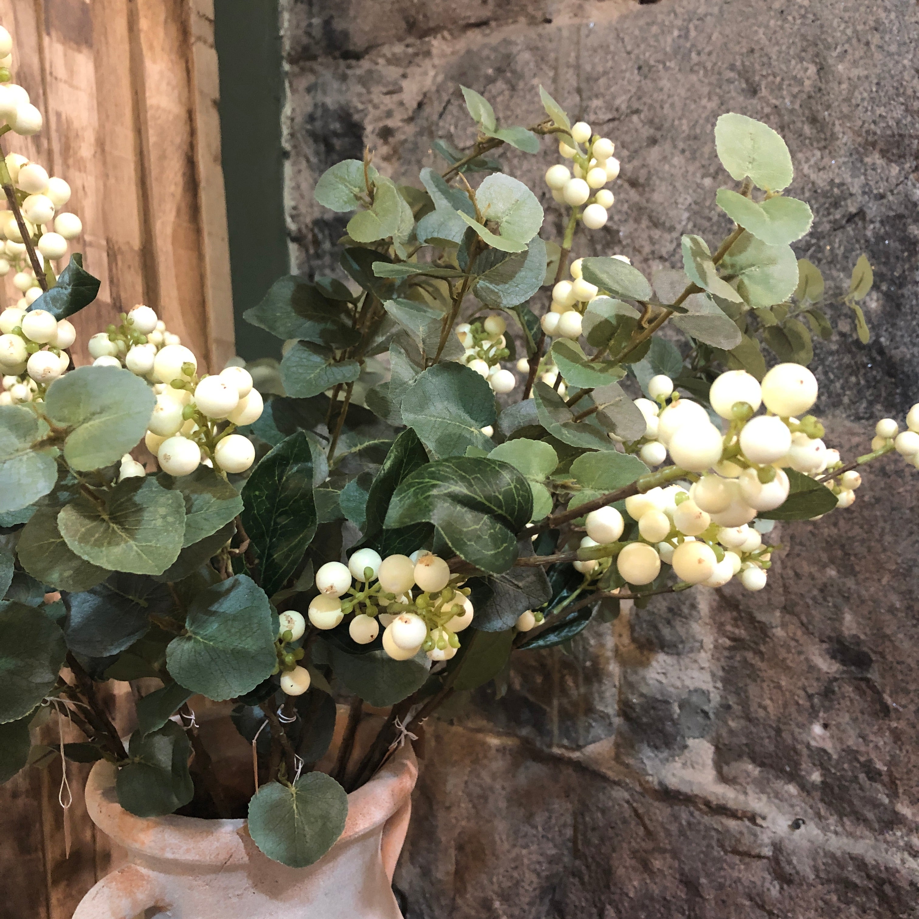 Cream Snowberry Spray