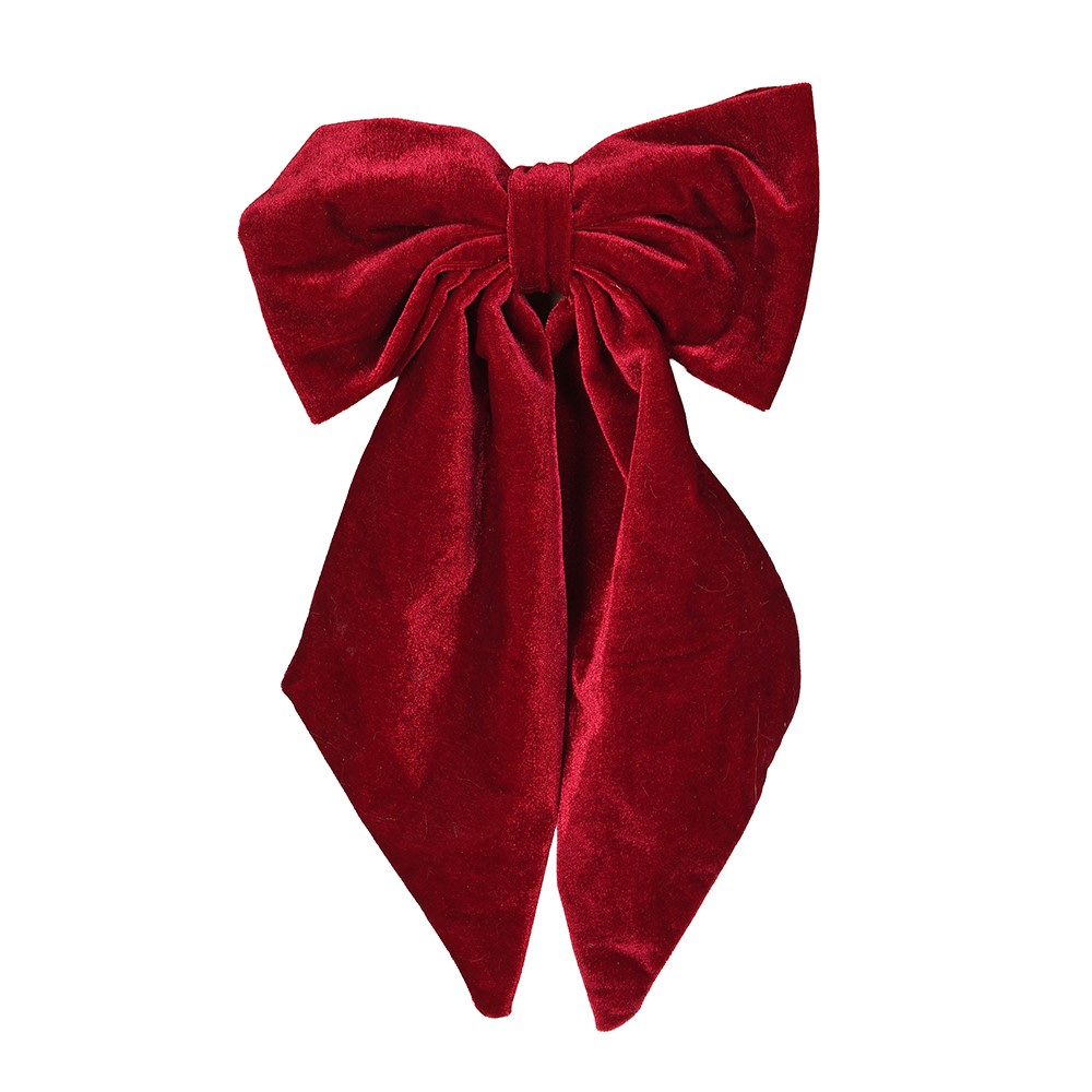 Crimson Clip Bow 24cm | Annie Mo's