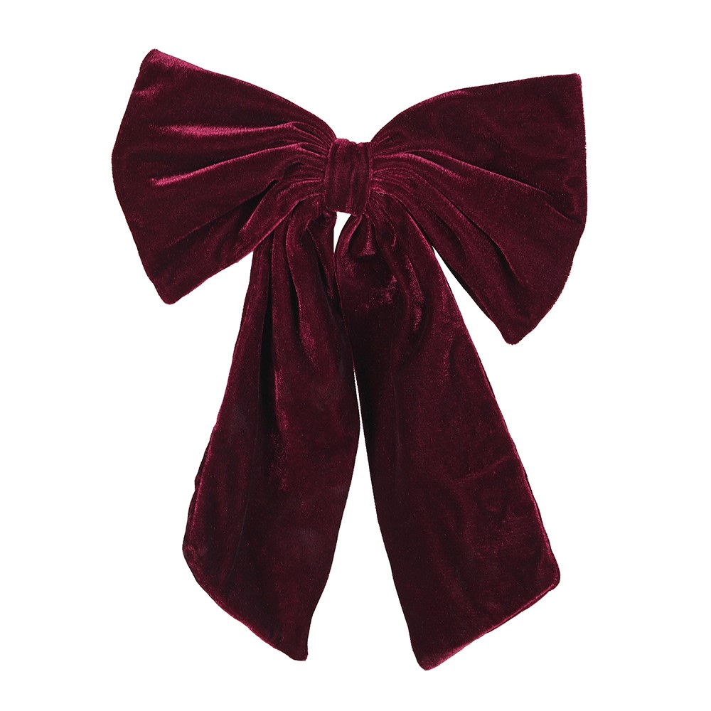 Crimson Velvet Bow 30cm | Annie Mo's
