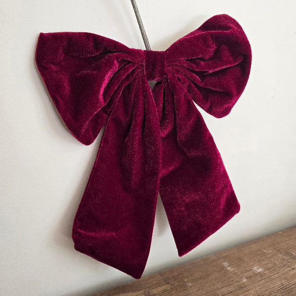 Crimson Velvet Bow 1