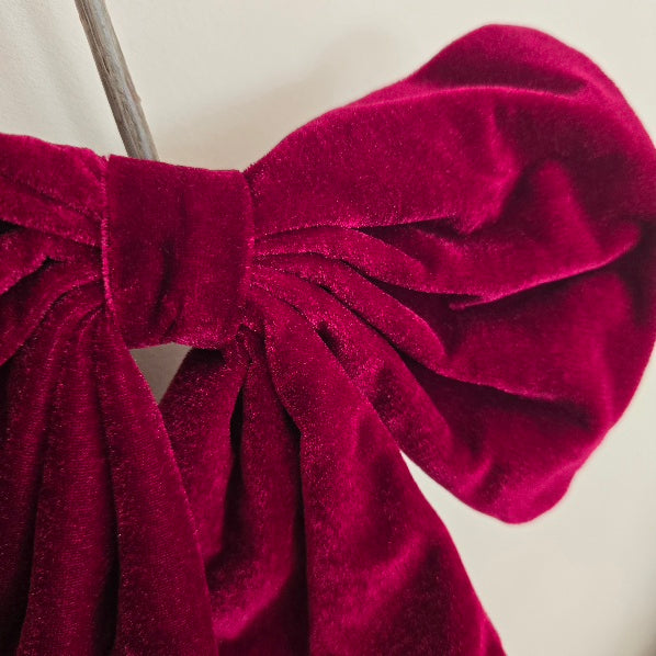 Crimson Velvet Bow 2