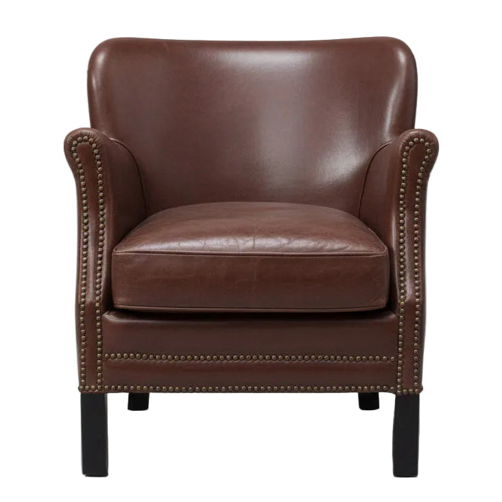 Cromarty Brown Leather Armchair