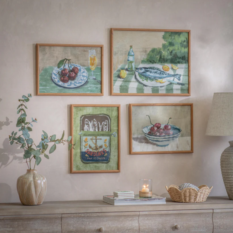 Croston Fish Supper Framed Print 50cm B | Annie Mo's