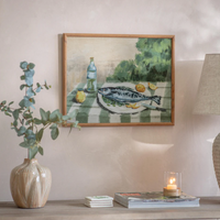 Croston Fish Supper Framed Print 50cm | Annie Mo's