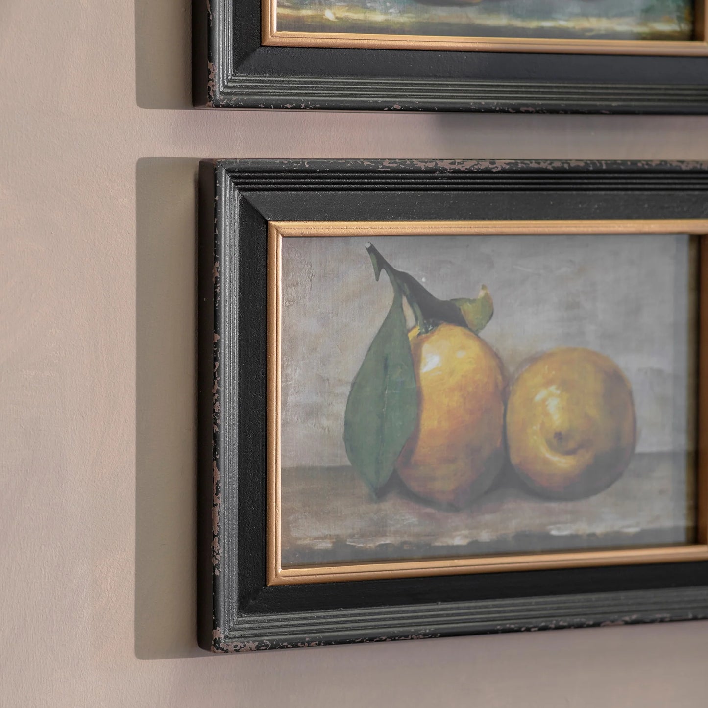 Croston Set of Two Lemon Framed Prints 30cm-B