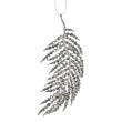Crystal Diamante Leaf Decoration 9cm