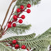 Red Berry Cone and Spruce Garland 183cm