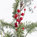 Red Berry Cone and Spruce Sprig 30cm