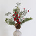 Red Berry Cone and Spruce Sprig 30cm | Annie Mo's