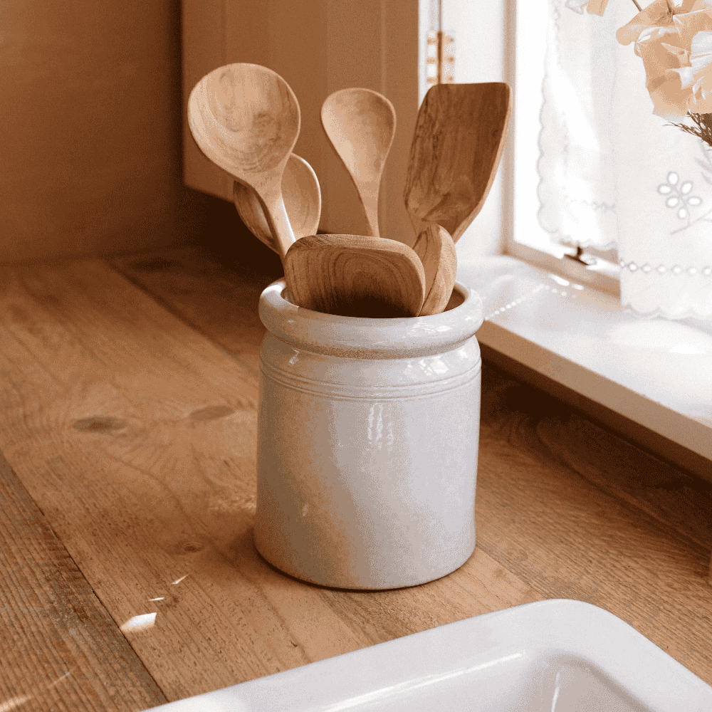 Crock Utensil Jar 