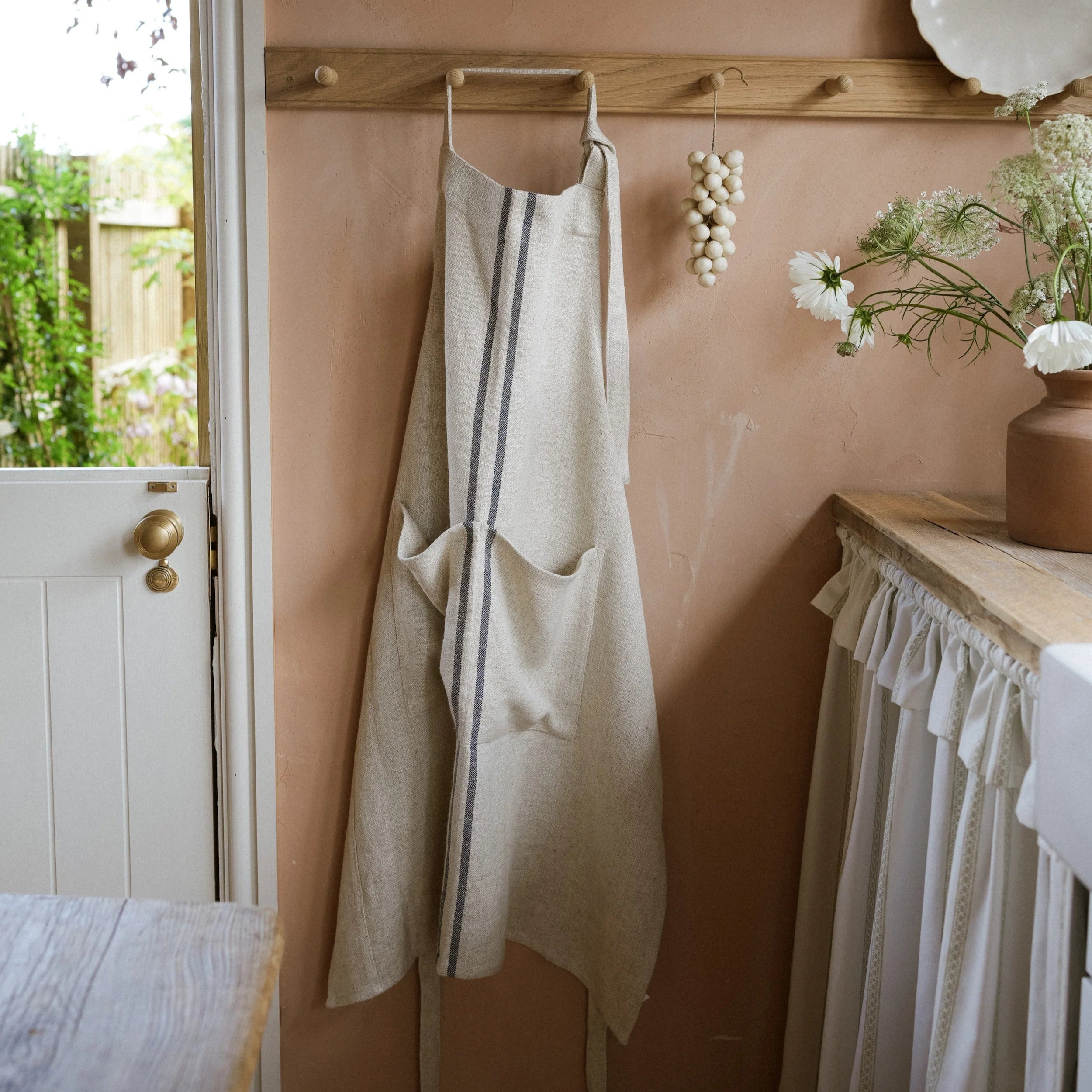 The Timeless Linen Apron - Colour Choice | Annie Mo's Blue