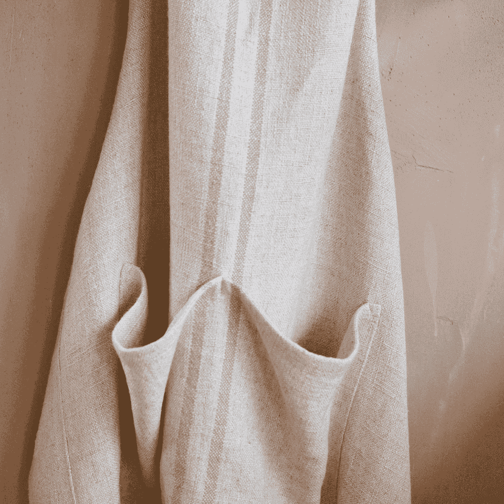 The Timeless Linen Apron - Ivory