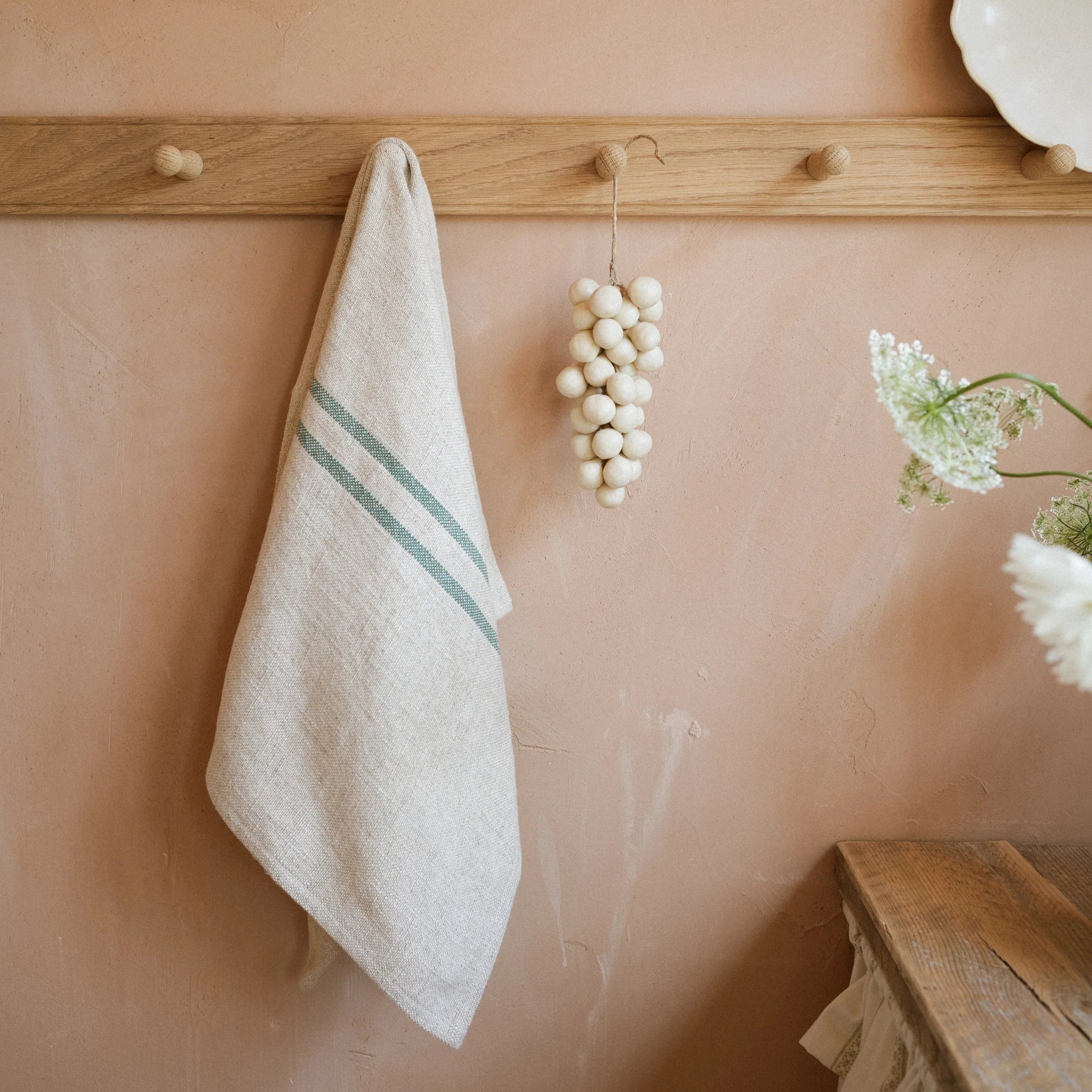 Green Timeless Hand/Tea Towel 50x80cm | Annie Mo's