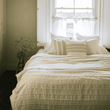 Somerset Stripe Matelasse Bedspread Buttermilk