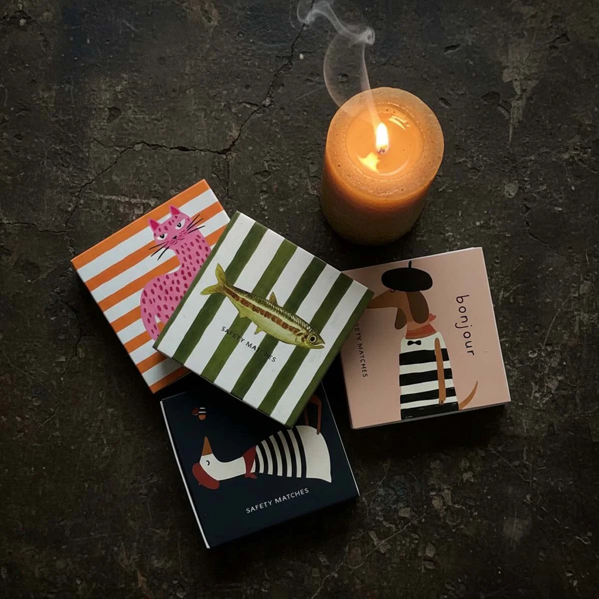 Parisian Duck Safety Match Box