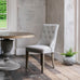 St James Button Back Dining Chair - Off White