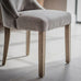 Colleville Button Back Dining Chair - Light Grey