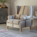 Monroe Blue Stripe Large Armchair | Annie Mo's