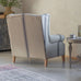 Monroe Blue Stripe Large Armchair