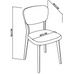 Dansk Scandi Oak Chair in Cold Steel Fabric - Pair