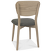 Dansk Scandi Oak Chair in Cold Steel Fabric - Pair