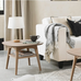 Dansk Scandi Oak Lamp Table With Shelf