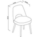 Dansk Scandi Oak Upholstered Chair Cold Steel Fabric - Pair