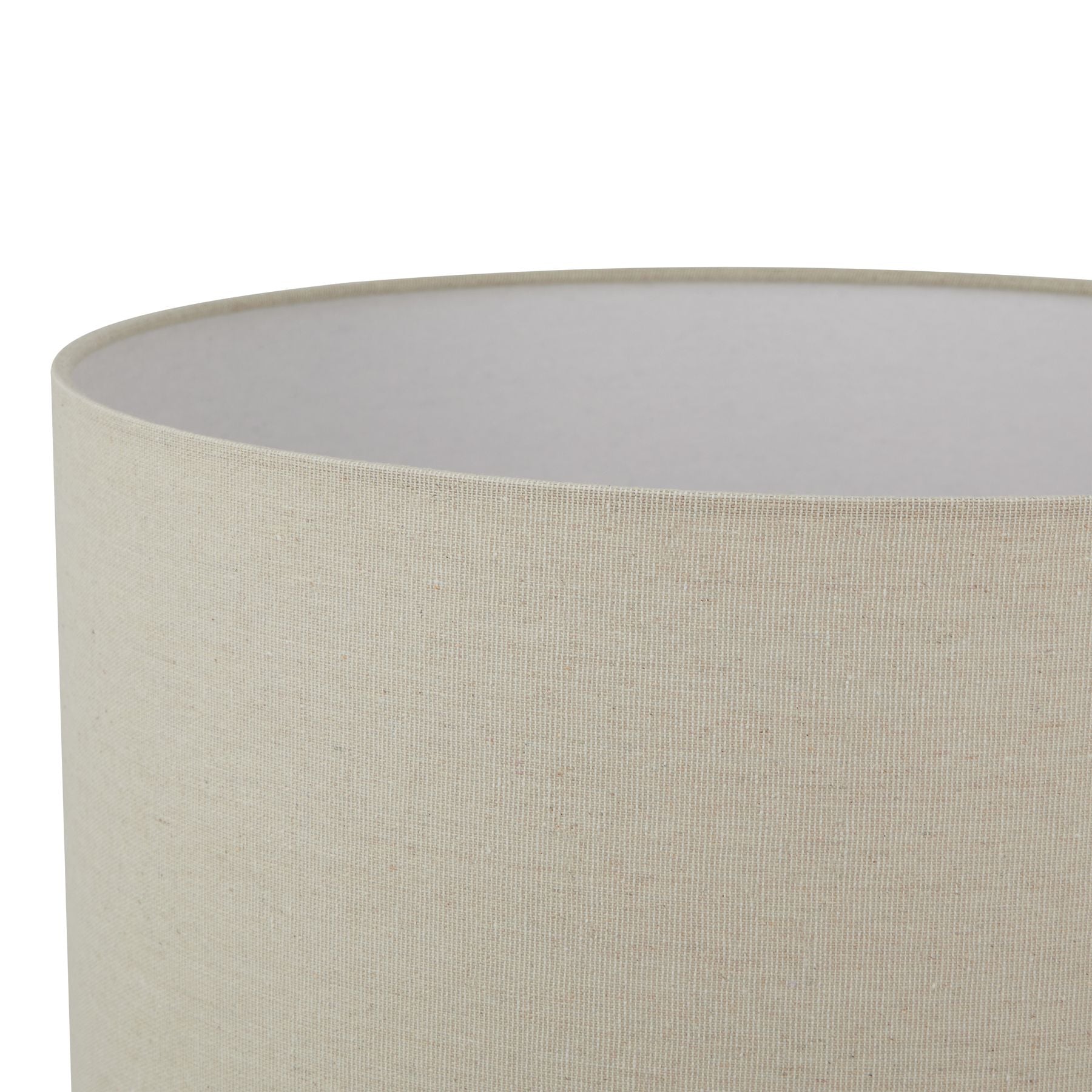 Darcy Antique White Flute Table Lamp With Linen Shade 34cm C | Annie Mo's