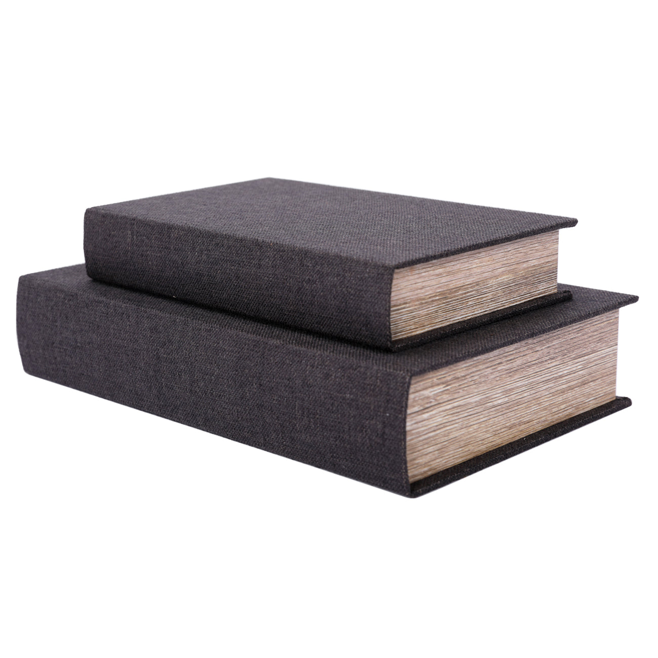 Dark Grey Set of Two Book Boxes 33cm
