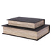 Dark Grey Set of Two Book Boxes 33cm | Annie Mo's B