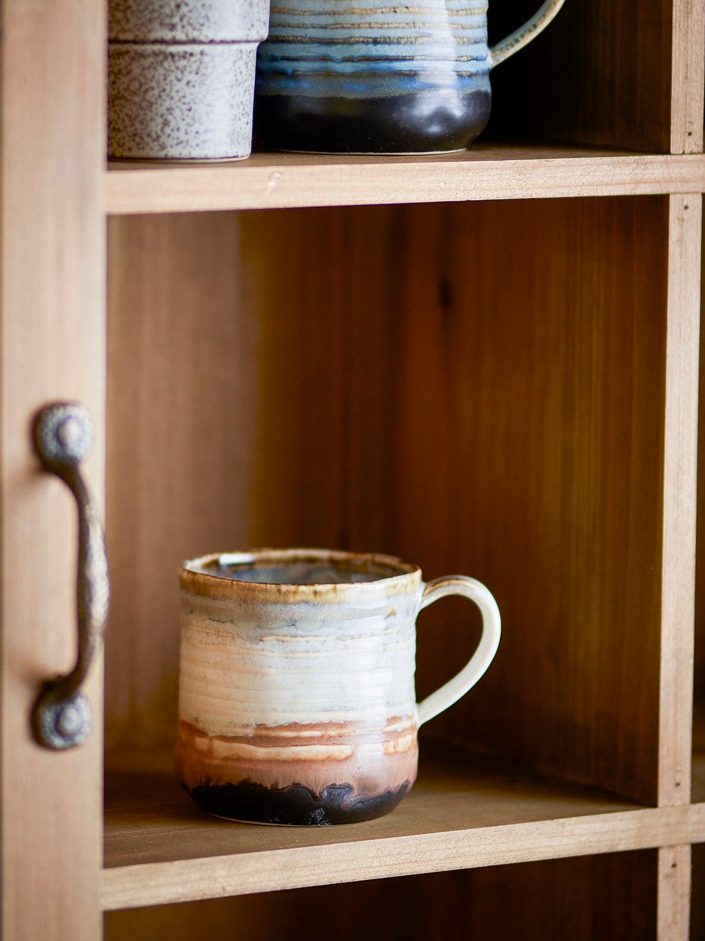 Deana Mug, Multi Neutral, Stoneware