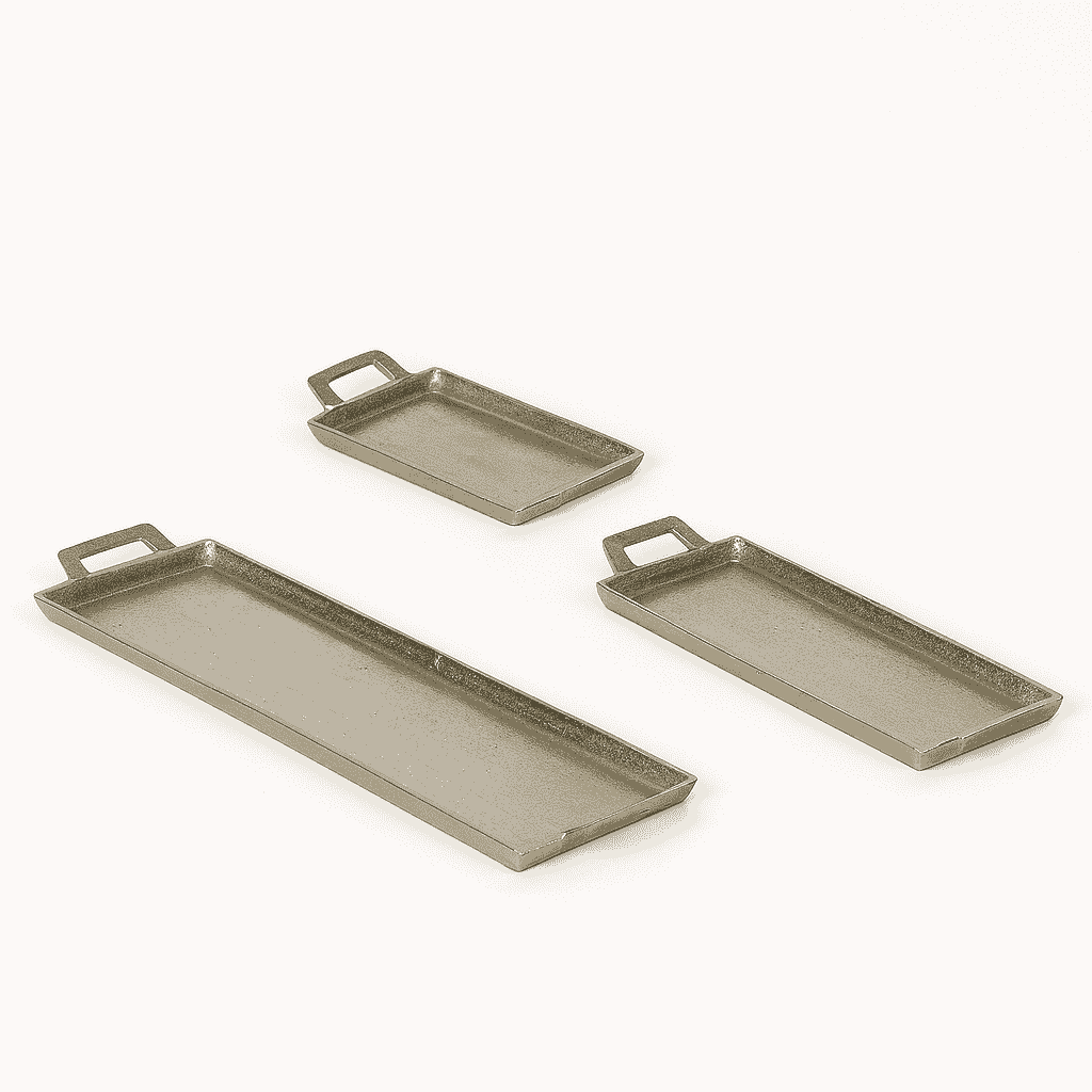 Aluminium Platter Tray Silver - Size Choice B | Annie Mo's