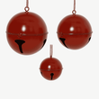Set of Three Large Powder Coated Large Red Three Bells | Annie Mo's