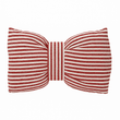 Red Striped Bow Cushion 60cm | Annie Mo's