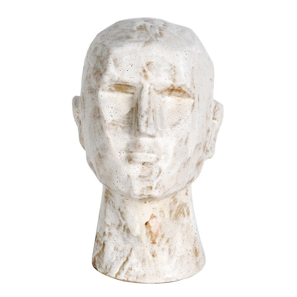 Distressed Head Sculpture 30cm | Annie Mo's