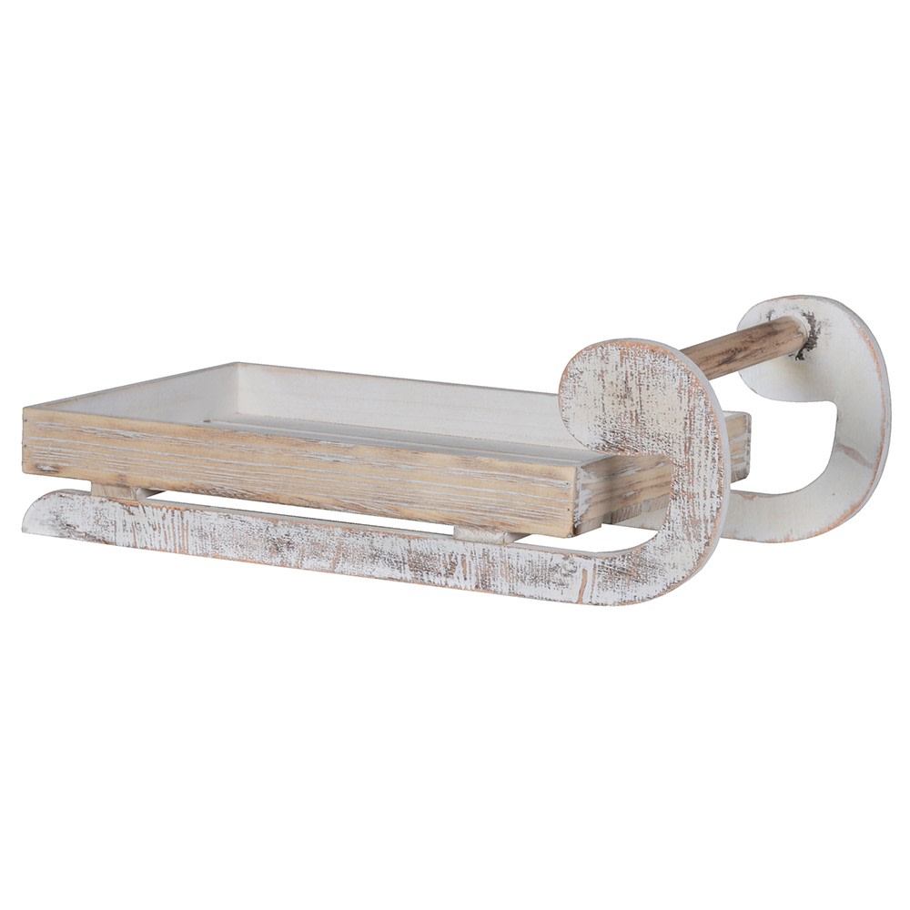 Distressed Wooden Ornamental Sledge 46cm | Annie Mo's