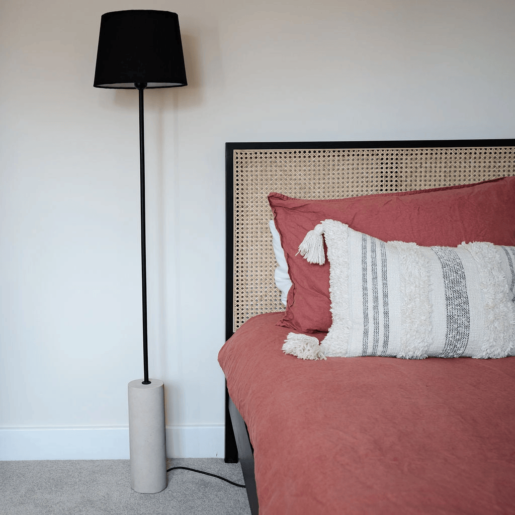 Doddington Sandstone Base Floor Lamp 134cm