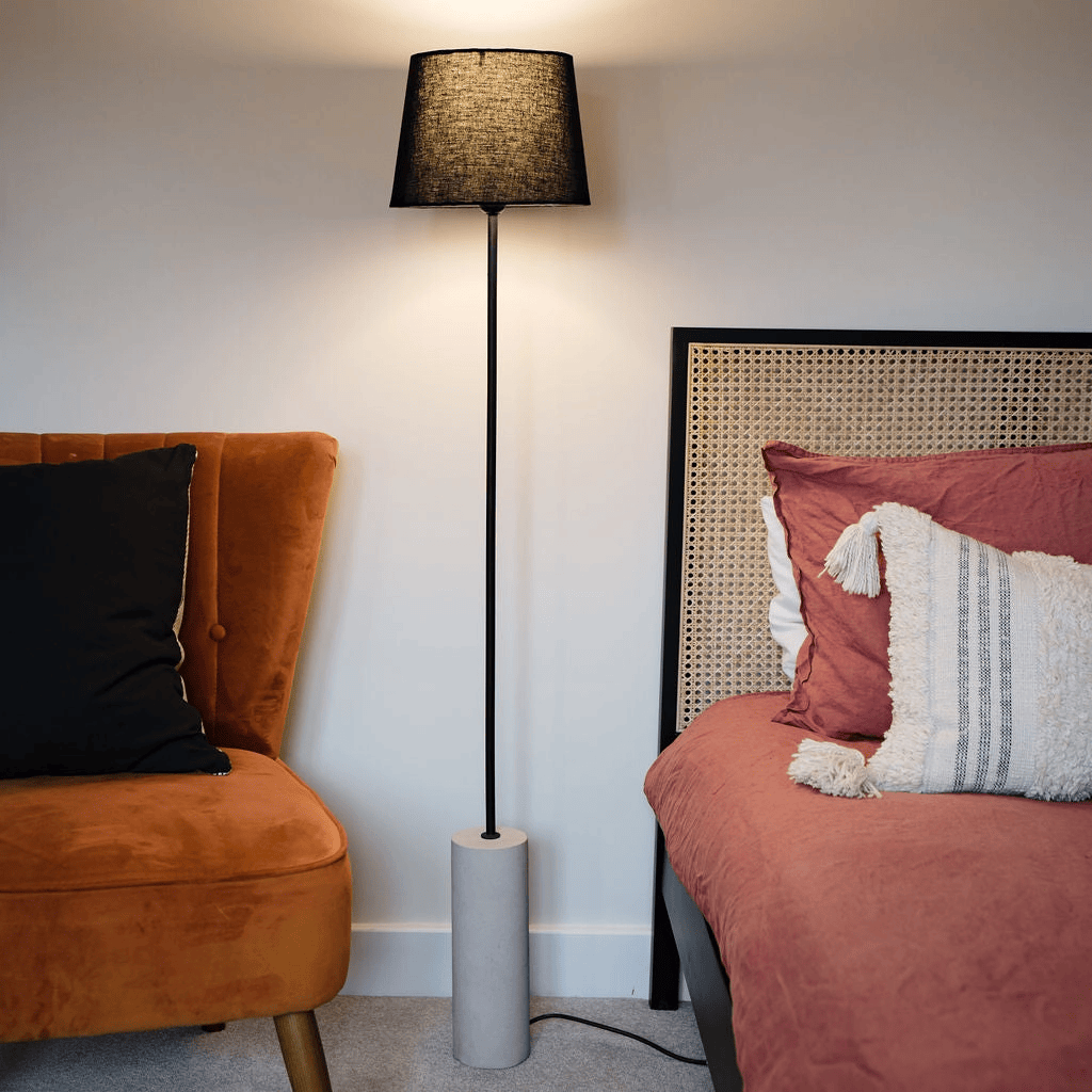 Doddington Sandstone Base Floor Lamp 134cm