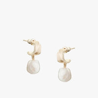 Freshwater Pearl Earrings Gold | Annie Mo's