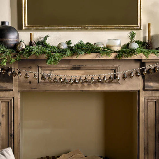 Ekiti Bauble Garland - Antique Gold 130cm | Annie Mo's