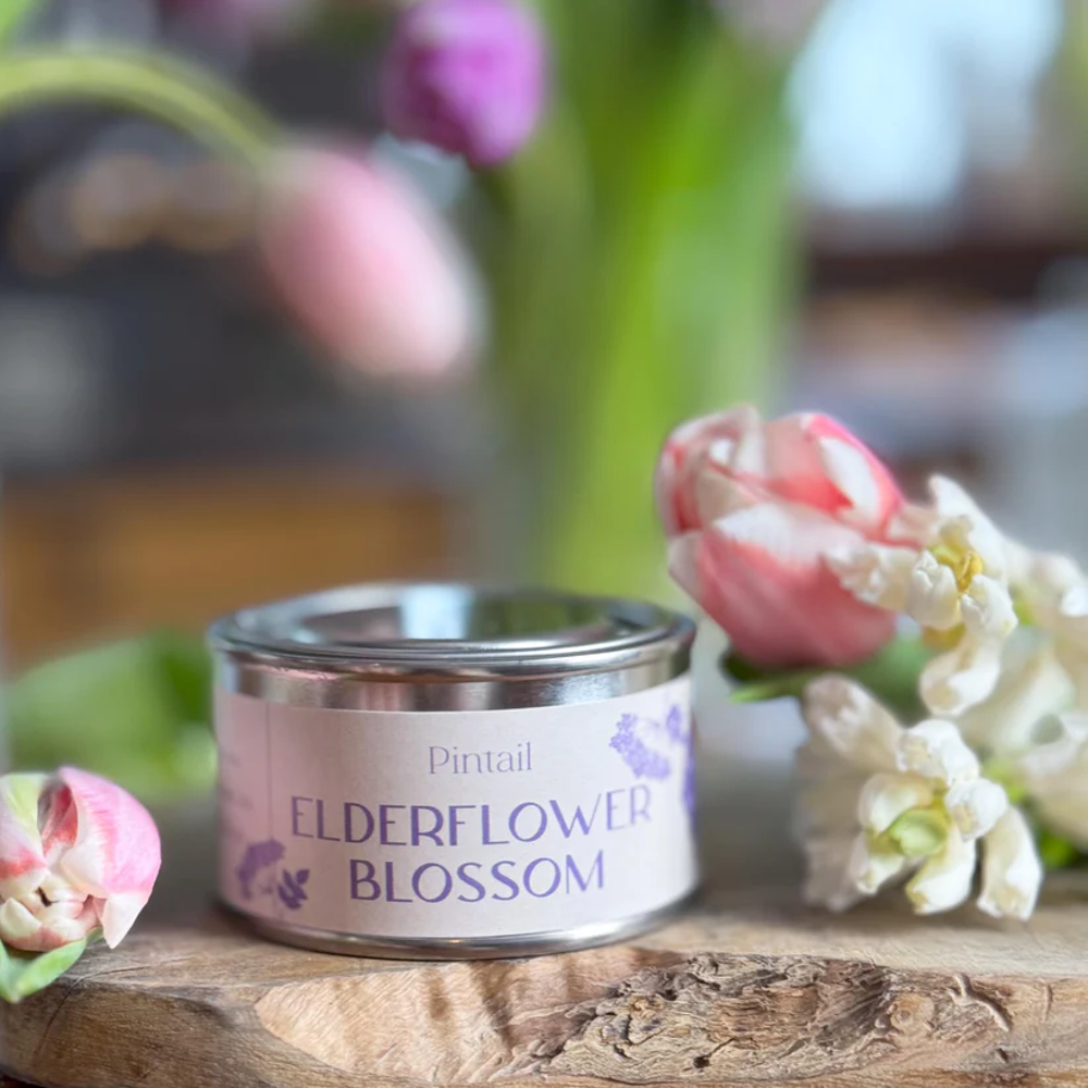 Elderflower Blossom Paint Pot Scented Candle | Annie Mo's