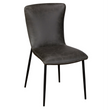 Ella Dark Grey PU Leather Dining Chair | Annie Mo's