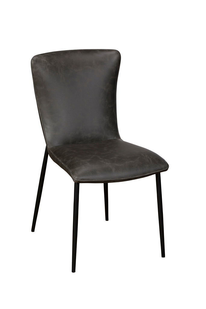 Ella Grey PU Leather Dining Chair | Annie Mo's
