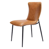 Ella Tan PU Leather Dining Chair | Annie Mo's