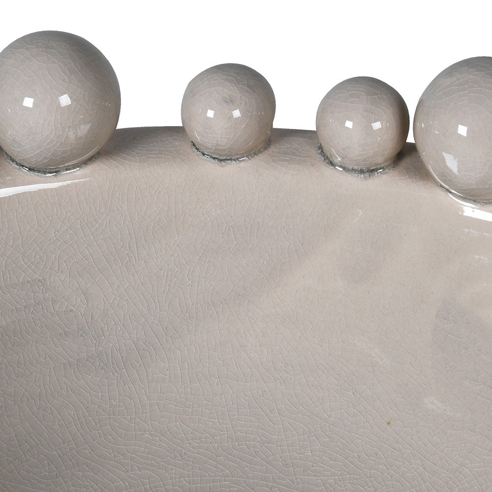 Decorative Cream Bobble Edged Bowl C
